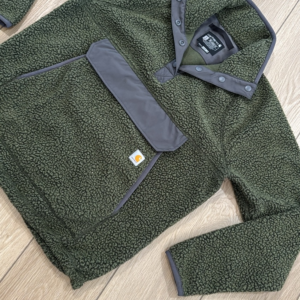 Carhartt WOMEN'S FLEECE PULLOVER - RELAXED FIT - 2 WARMER RATING L Camp Hunt - Picture 2 of 12